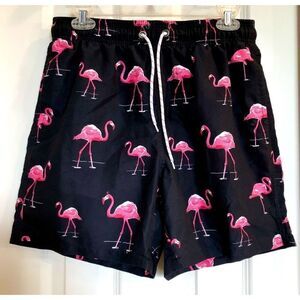 UNBRANDED -🎉HP x 3🎉 NWOT - M Sz Med Flamingo Board Shorts/Swim Trunks/Mesh Liner